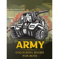 Army Colouring Books For Boys: Tanks And Armored Fighting Vehicles Heavy Battle Colouring Book for Kids - Paperback