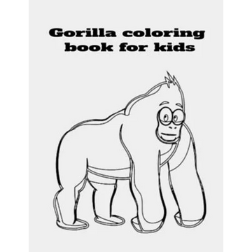 Gorilla coloring book for kids - Paperback