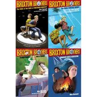 Brixton Brothers Mysterious Case of Cases Collected Set: The Case of the Case of Mistaken Identity; The Ghostwriter Secret; It Happened on a Train; Da - Boxed Set