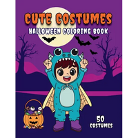 Cute Costumes: Halloween Coloring Book - Paperback