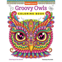 Groovy Owls Coloring Book - Paperback
