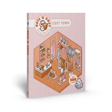 Cute 'n' Cozy Sticker Therapy: Cute 'n' Cozy Town: Over 500 Reusable Stickers! - Paperback