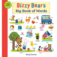 Bizzy Bear's Big Book of Words: (An Interactive Lift-The-Flap First Words and Vocabulary Adventure with 500+ Everyday Things to Discover for Babies an - Board Book