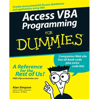 Access VBA Programming for Dummies - Paperback