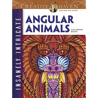 Creative Haven Insanely Intricate Angular Animals Coloring Book - Paperback