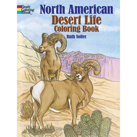 North American Desert Life Coloring Book - Paperback