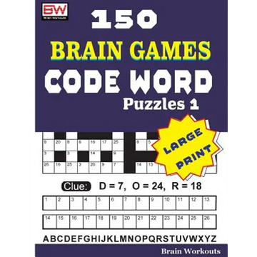 150 Brain Games - CODE WORD Puzzles 1 - Paperback