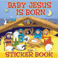 Baby Jesus Is Born Sticker Book - Paperback