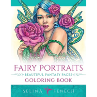 Fairy Portraits - Beautiful Fantasy Faces Coloring Book - Paperback