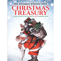 The Saturday Evening Post Christmas Treasury: Classic Ready-To-Frame Prints and Coloring Pages - Paperback