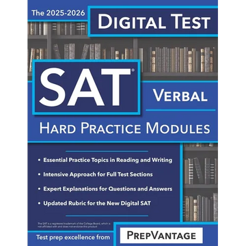Digital SAT Verbal: Hard Modules, 2025-2026 Edition - Paperback