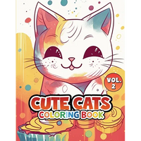 Cute Cats Coloring Book: Volume 2 - Paperback