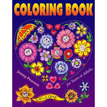 Coloring Book for Teens or Adults: Stress Relief & Relaxation (Marker Friendly) - Paperback