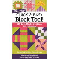 The New Quick & Easy Block Tool!: 110 Quilt Blocks in 5 Sizes with Project Ideas - Packed with Hints, Tips & Tricks - Simple Cutting Charts & Helpful - Paperback