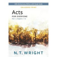 Acts for Everyone, Part 1, Enlarged Print - Paperback