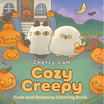Cozy Creepy: Cute and Relaxing Coloring Book [A Halloween Coloring Book] - Paperback