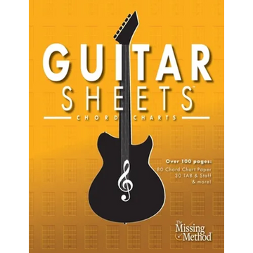Guitar Sheets Chord Chart Paper: Over 100 pages of Blank Chord Chart Paper, TAB + Staff Paper, & more - Paperback