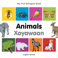 My First Bilingual Book-Animals (English-Somali) - Board Book