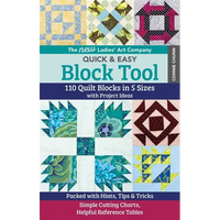 The New Ladies' Art Company Quick & Easy Block Tool: 110 Quilt Blocks in 5 Sizes with Project Ideas - Packed with Hints, Tips & Tricks - Simple Cuttin - Paperback