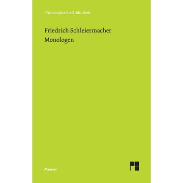 Monologen nebst den Vorarbeiten: Im Anhang: Neujahrspredigt von 1792 / Über den Wert des Lebens (Auszug) - Paperback