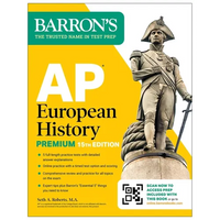 AP European History Premium, Fifteenth Edition: Prep Book with 5 Practice Tests + Comprehensive Review + Online Practice (2027) - Paperback