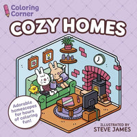 Coloring Corner: Cozy Homes: Adorable Homescapes for Hours of Coloring Fun - Paperback