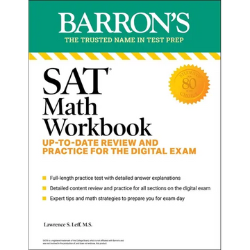 SAT Math Workbook: Up-To-Date Practice for the Digital Exam - Paperback