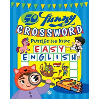 50 funny crossword puzzles for kids: Easy English - Paperback