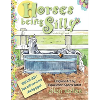 Horses Being Silly Coloring Book - Paperback