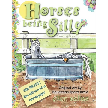 Horses Being Silly Coloring Book - Paperback