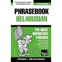 English-Belarusian phrasebook and 1500-word dictionary - Paperback