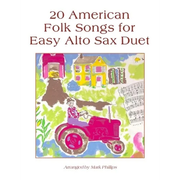 20 American Folk Songs for Easy Alto Sax Duet - Paperback