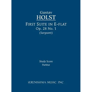 First Suite in E-flat, Op.28 No.1: Study score - Paperback