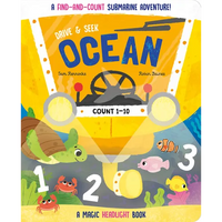 Drive & Seek Ocean - A Magic Find & Count Adventure - Board Book