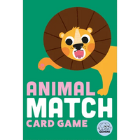 Animal Match Card Game - Hardcover