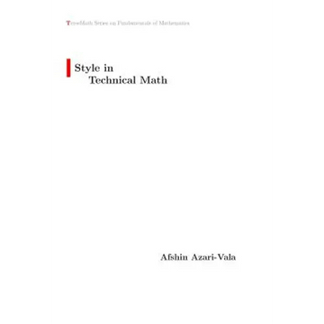 Style in Technical Math - Paperback