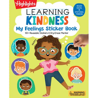 Learning Kindness My Feelings Sticker Book - Spiral