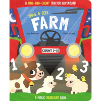 Drive & Seek Farm - A Magic Find & Count Adventure - Board Book