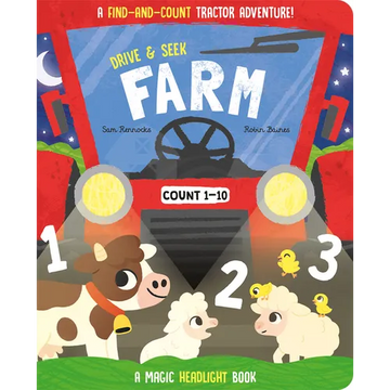 Drive & Seek Farm - A Magic Find & Count Adventure - Board Book