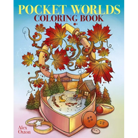 Pocket Worlds Coloring Book: Over 45 Miniature Scenes to Color - Paperback