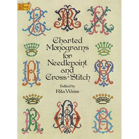 Charted Monograms for Needlepoint and Cross-Stitch - Paperback
