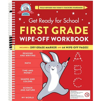 Get Ready for School: First Grade Wipe-Off Workbook - Spiral