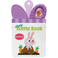 Happy Rattle Book - Numbers - Board Book