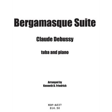 Bergamasque Suite - tuba and piano - Paperback