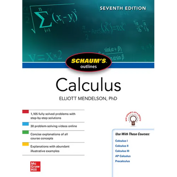 Schaum's Outline of Calculus, Seventh Edition - Paperback