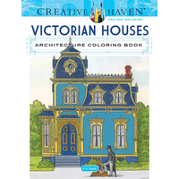 Creative Haven Victorian Houses Architecture Coloring Book - Paperback