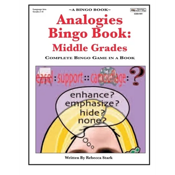 Analogies Bingo Book: Middle Grades: Complete Bingo Game In A Book - Paperback