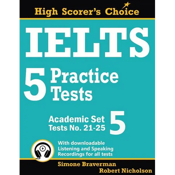 IELTS 5 Practice Tests, Academic Set 5: Tests No. 21-25 - Paperback