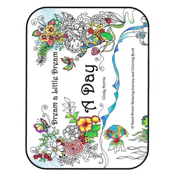 A Day: A Hand-Drawn Relaxing Journey and Coloring Book - Paperback
