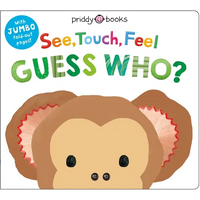 See, Touch, Feel: Guess Who?: A Jumbo Fold-Out Book - Board Book